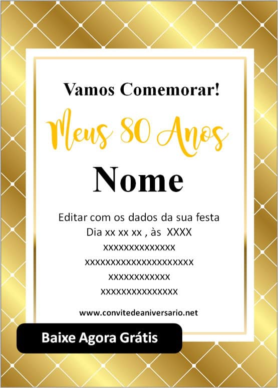modelos de convite de aniversário para imprimir