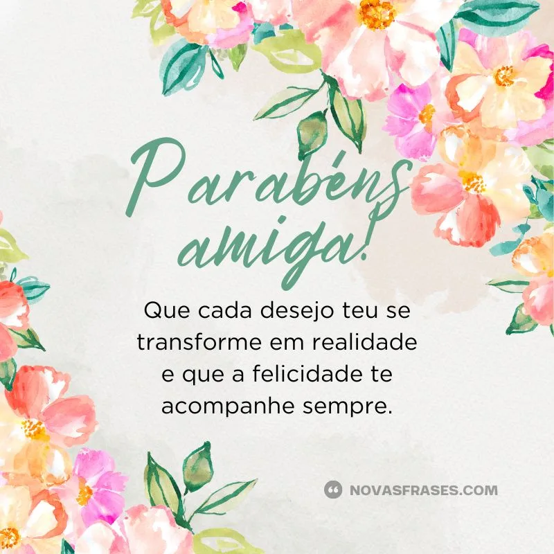 feliz aniversário amiga
