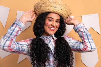 ideias de penteados para festa junina com tranças