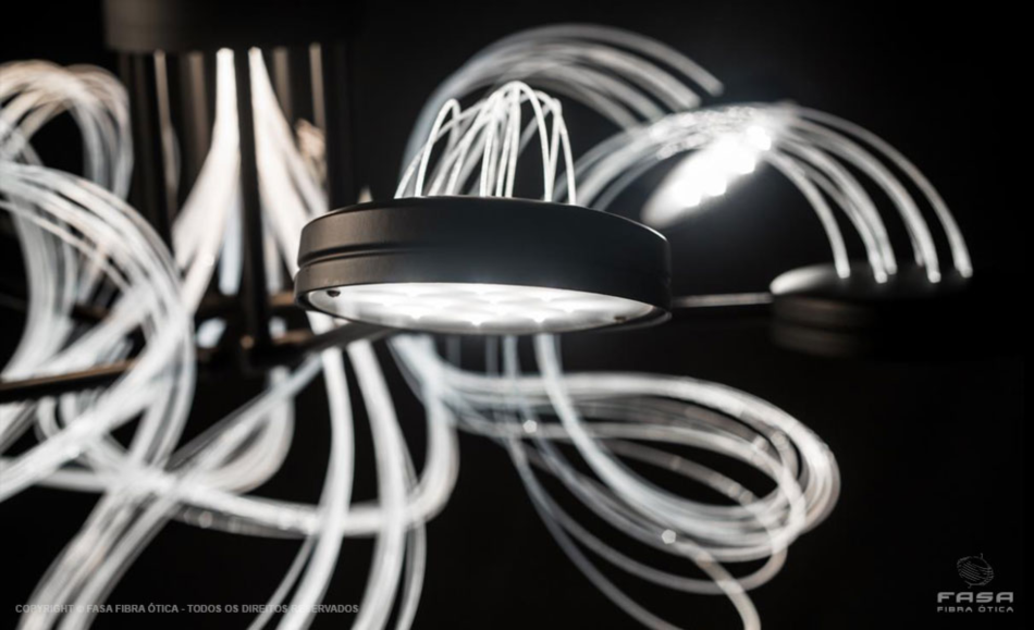 fibra ótica na iluminação
