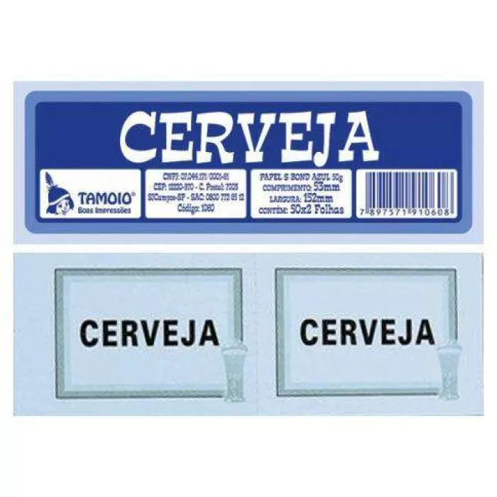 fichas de cerveja em PDF