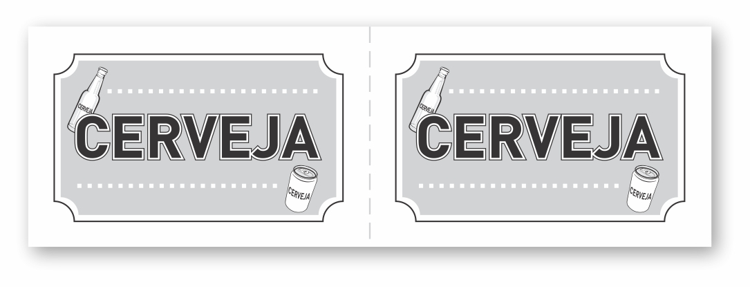 fichas de cerveja à prova d
