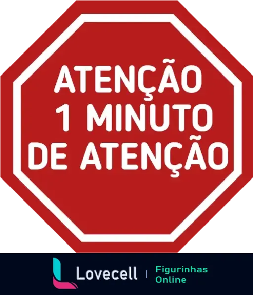 figurinha de atenção