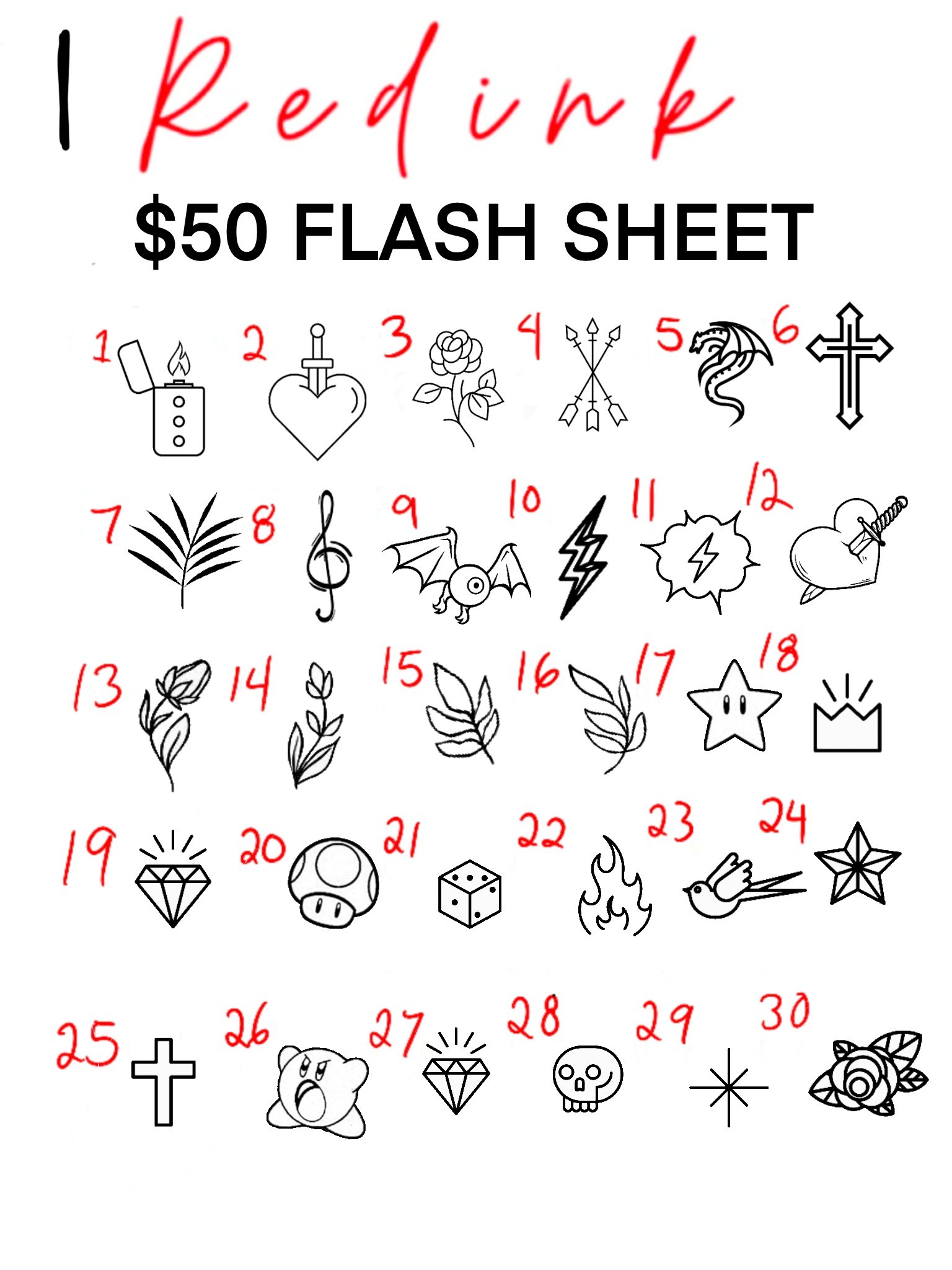 Significado das Flash Tattoos de Números: 777 e 444