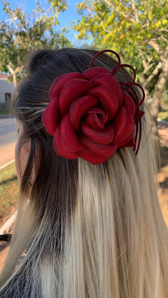 flor para cabelo