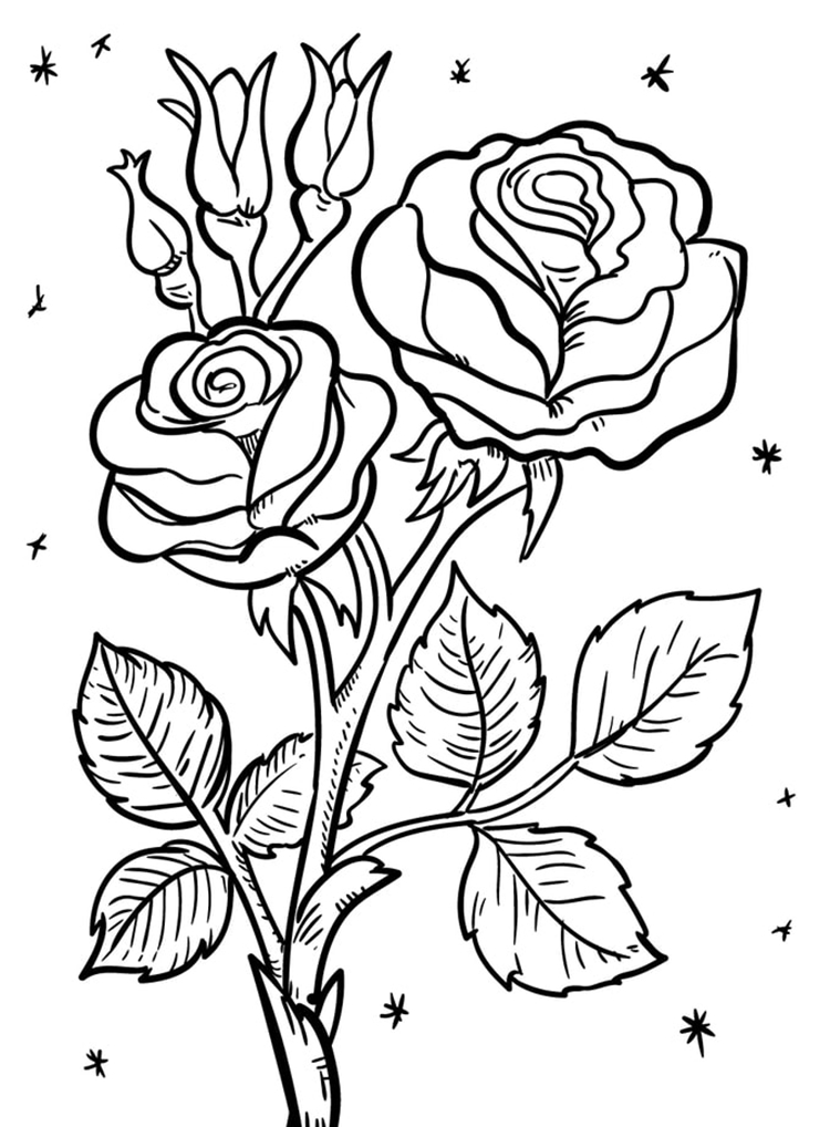 flor para colorir e imprimir grátis
