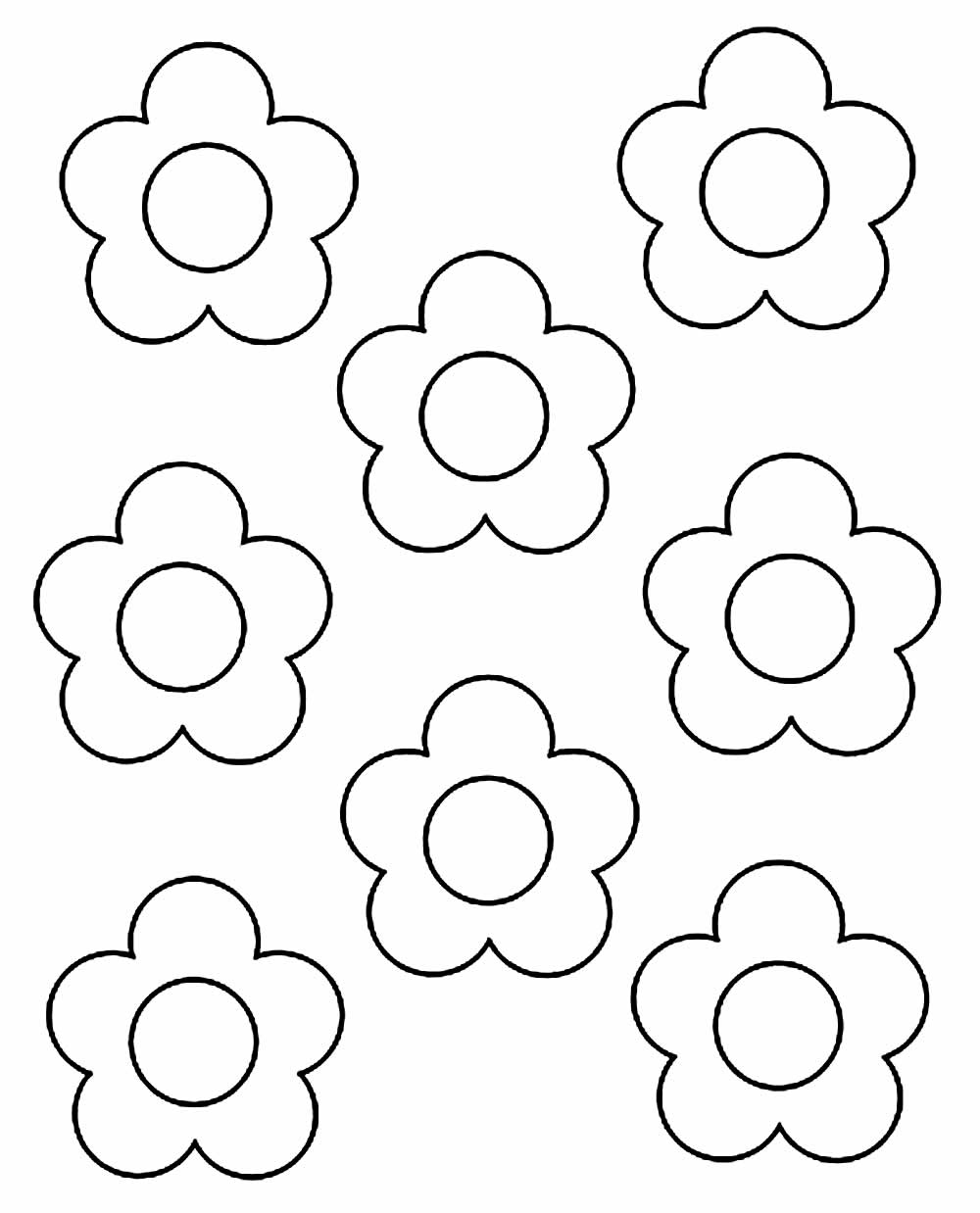 flores para colorir kawaii