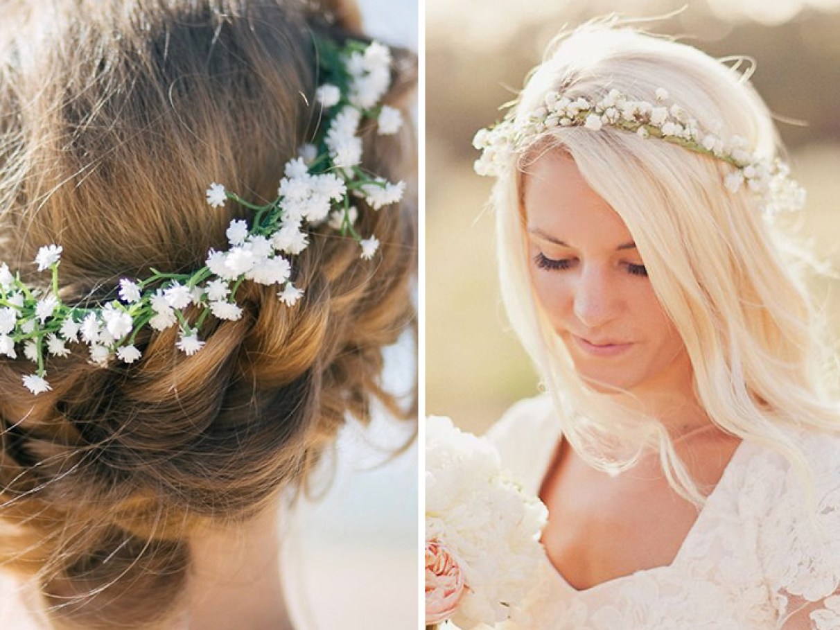 flores para cabelo de noiva