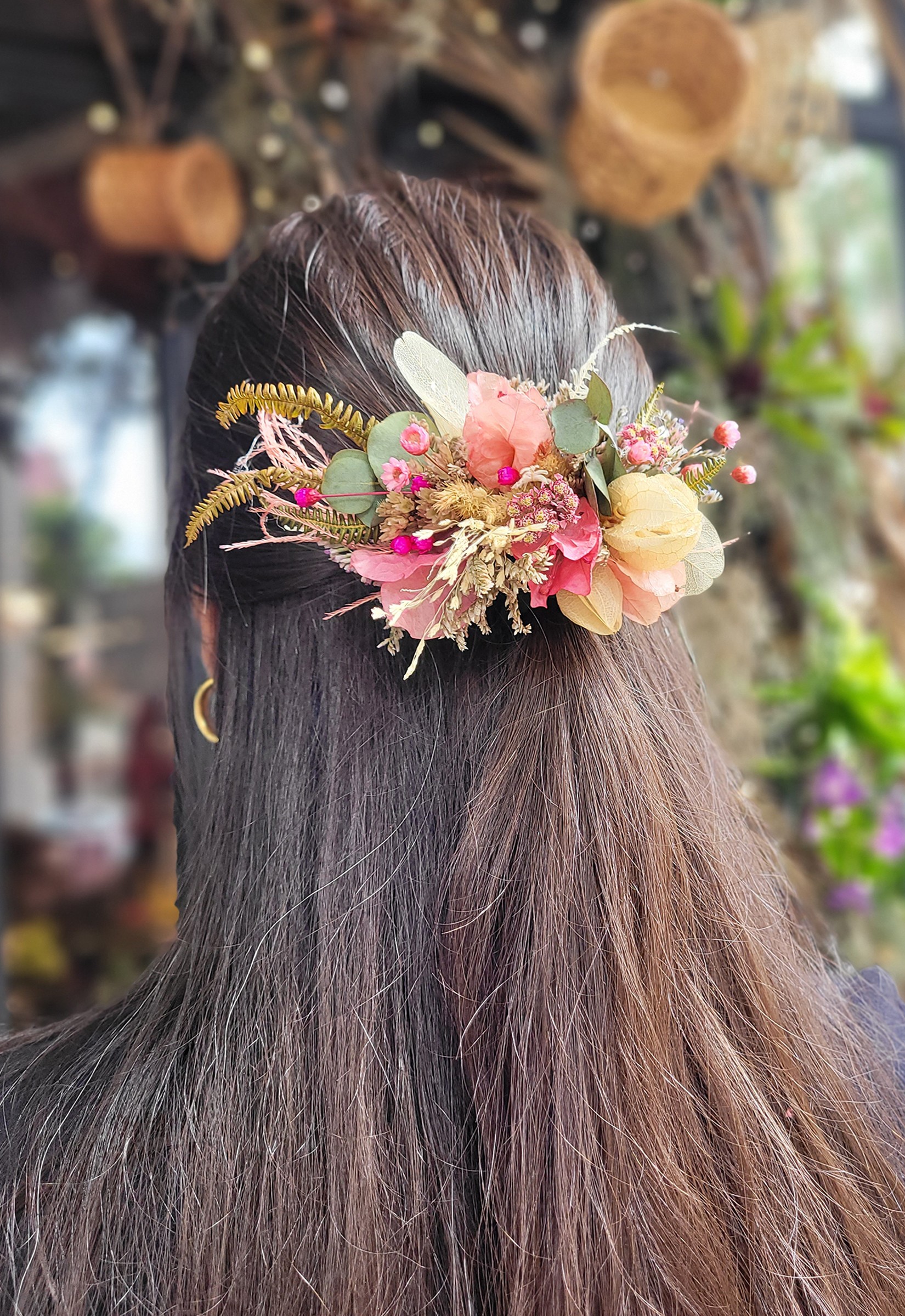 flores para cabelo de noiva