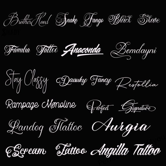 fontes para tattoo
