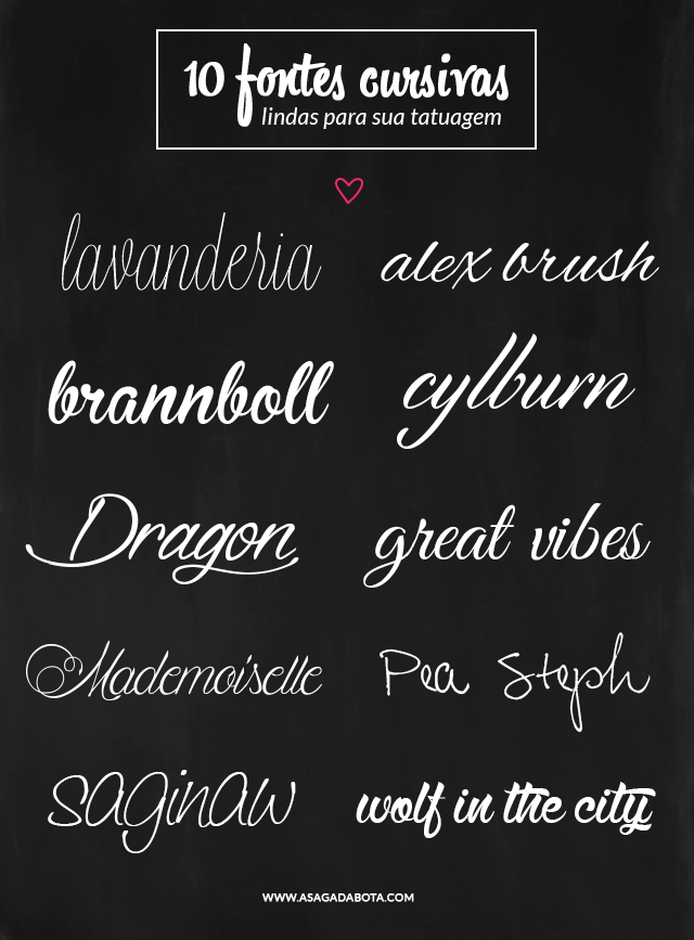 fontes para tattoo
