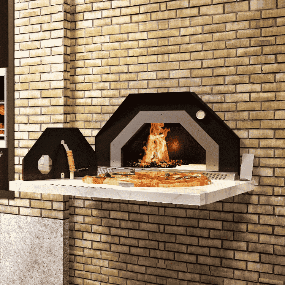 forno de pizza para churrasqueira a carvão