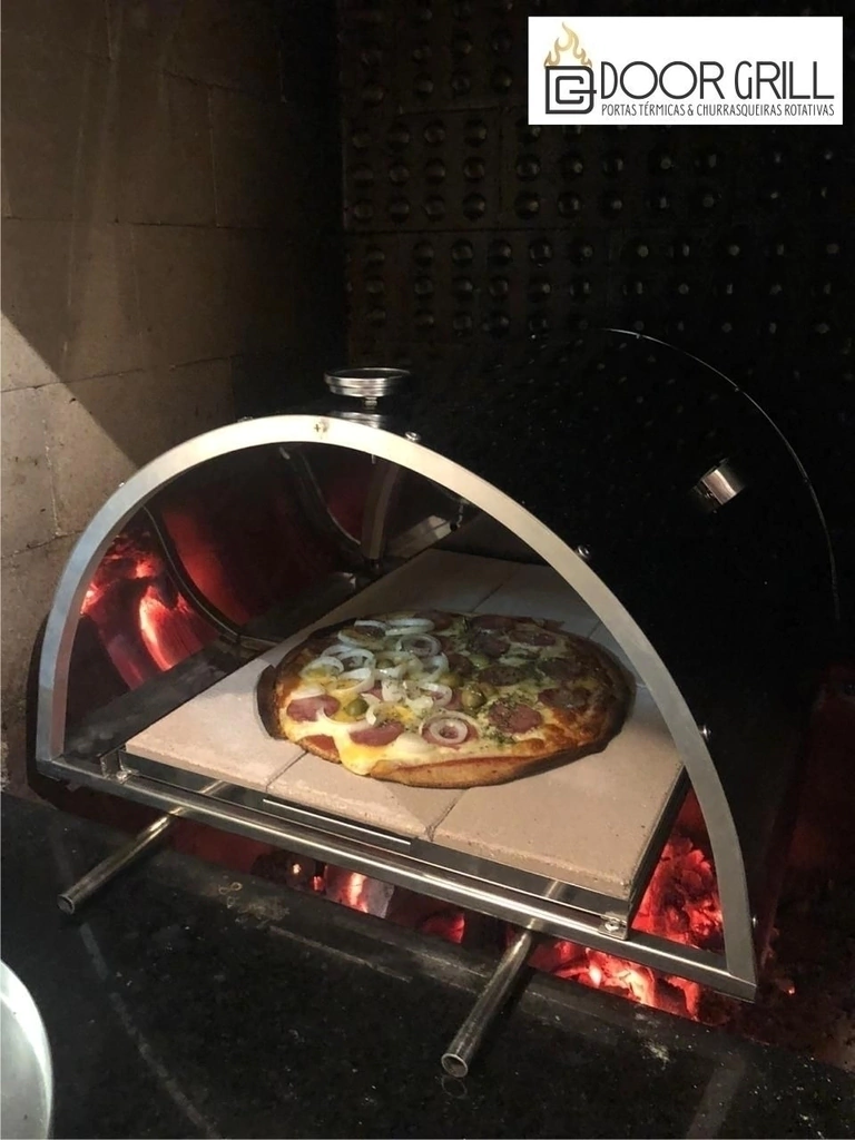 forno de pizza para churrasqueira a gás