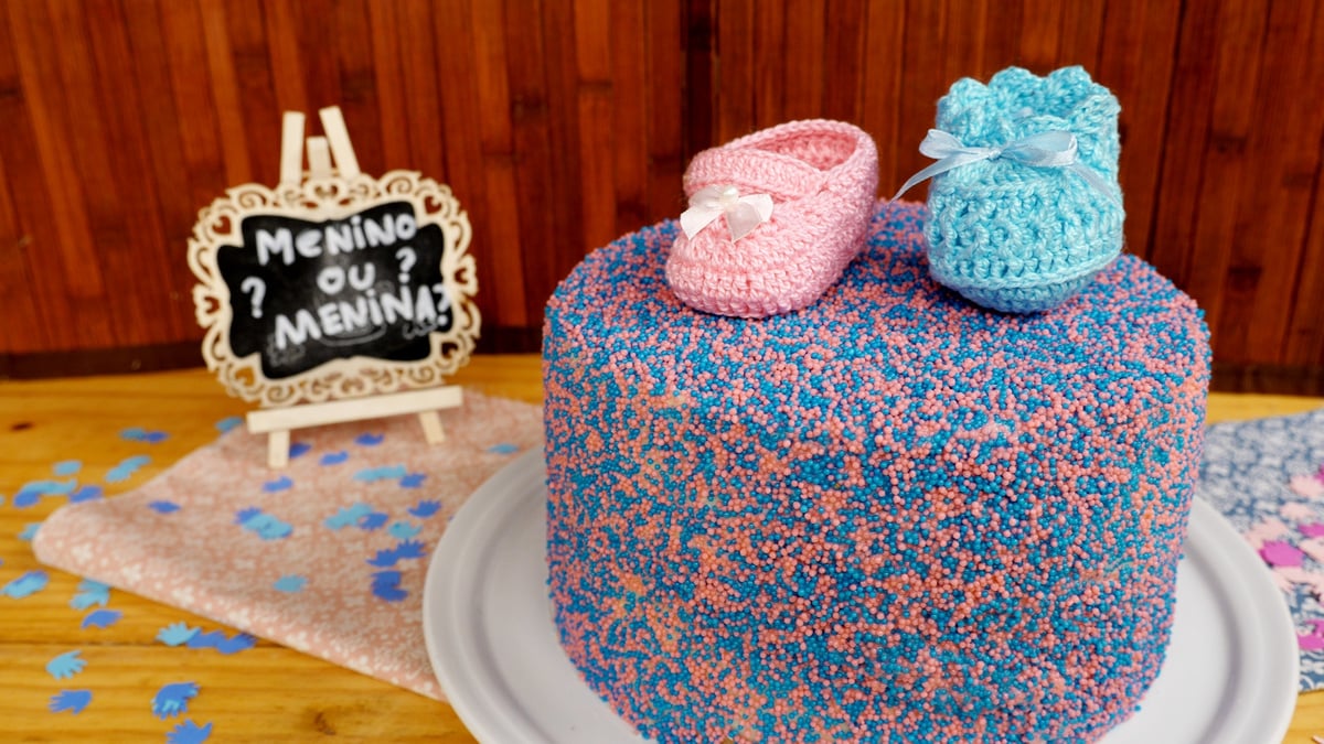 foto de bolo de chá revelação