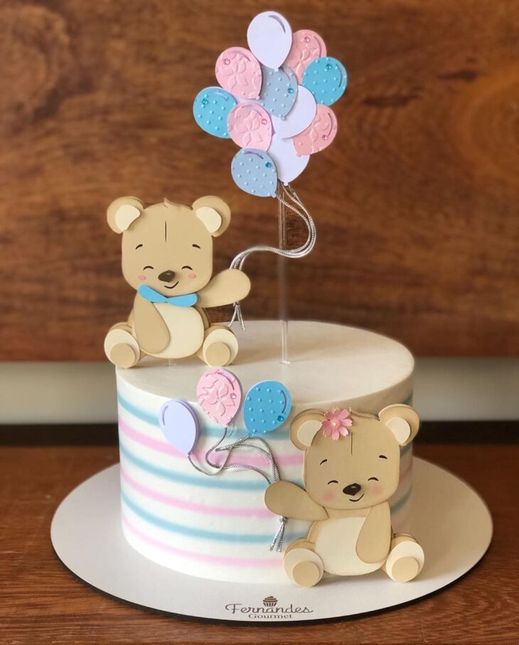 quanto custa um bolo de chá revelação personalizado
