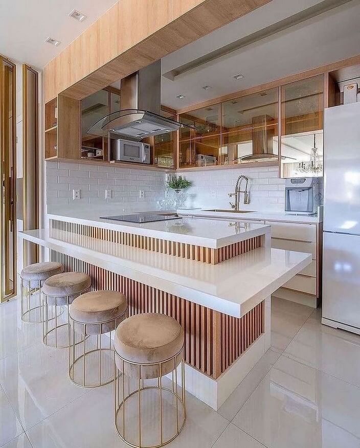 ilha de cozinha americana