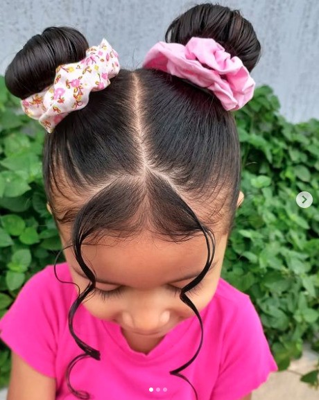 penteado infantil cabelo cacheado