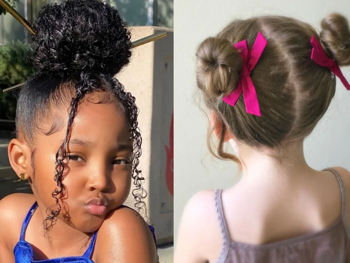 penteado infantil simples