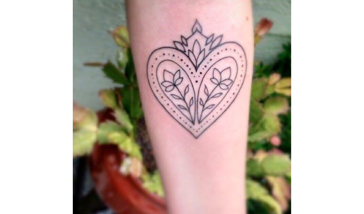 foto de tatuagem de coração
