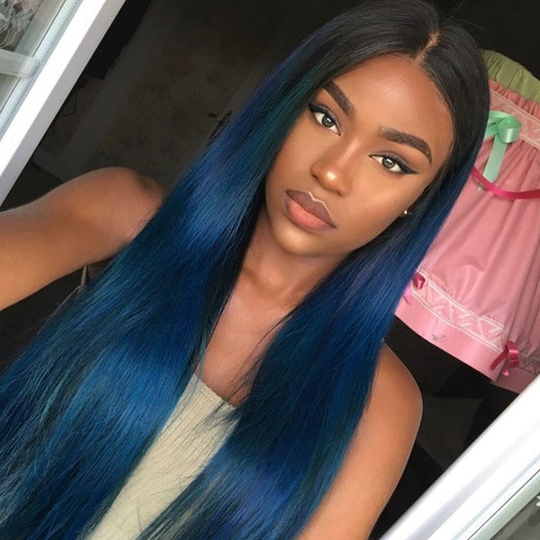 fotos de meninas de cabelo azul