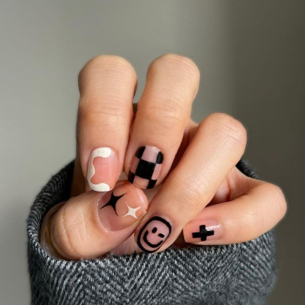 ideias unhas de gel simples e elegantes