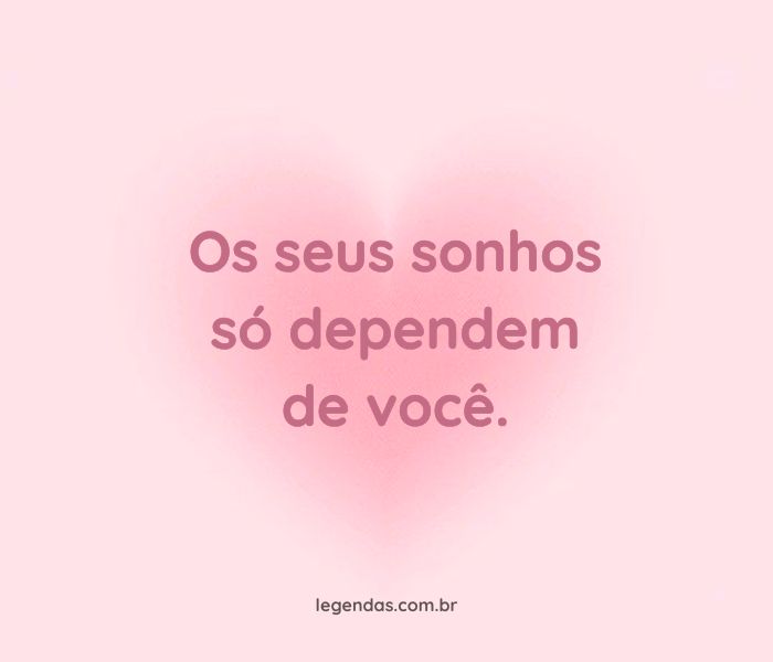 frase curta foto sozinha