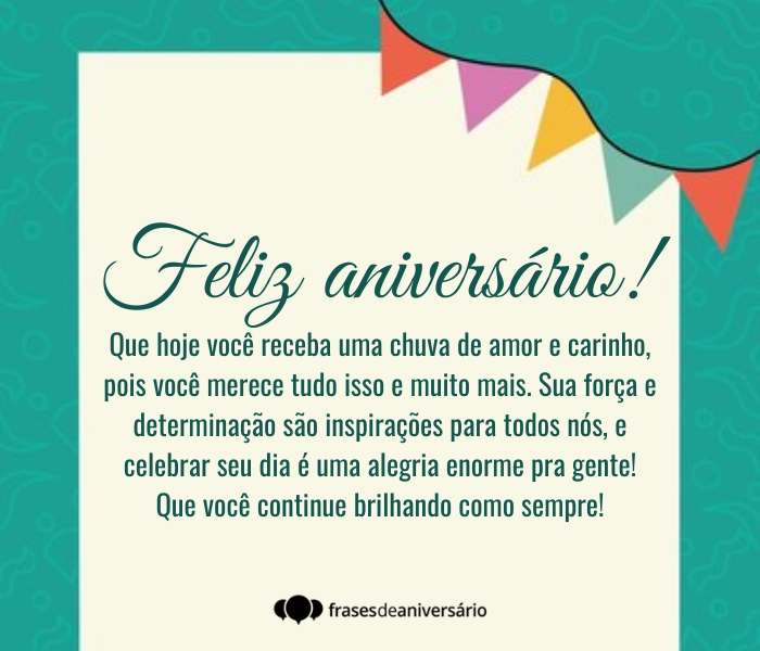 frase para aniversariante