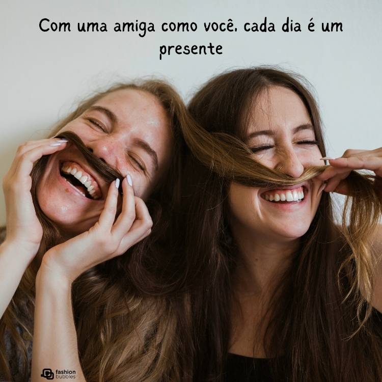 frase para foto com amiga