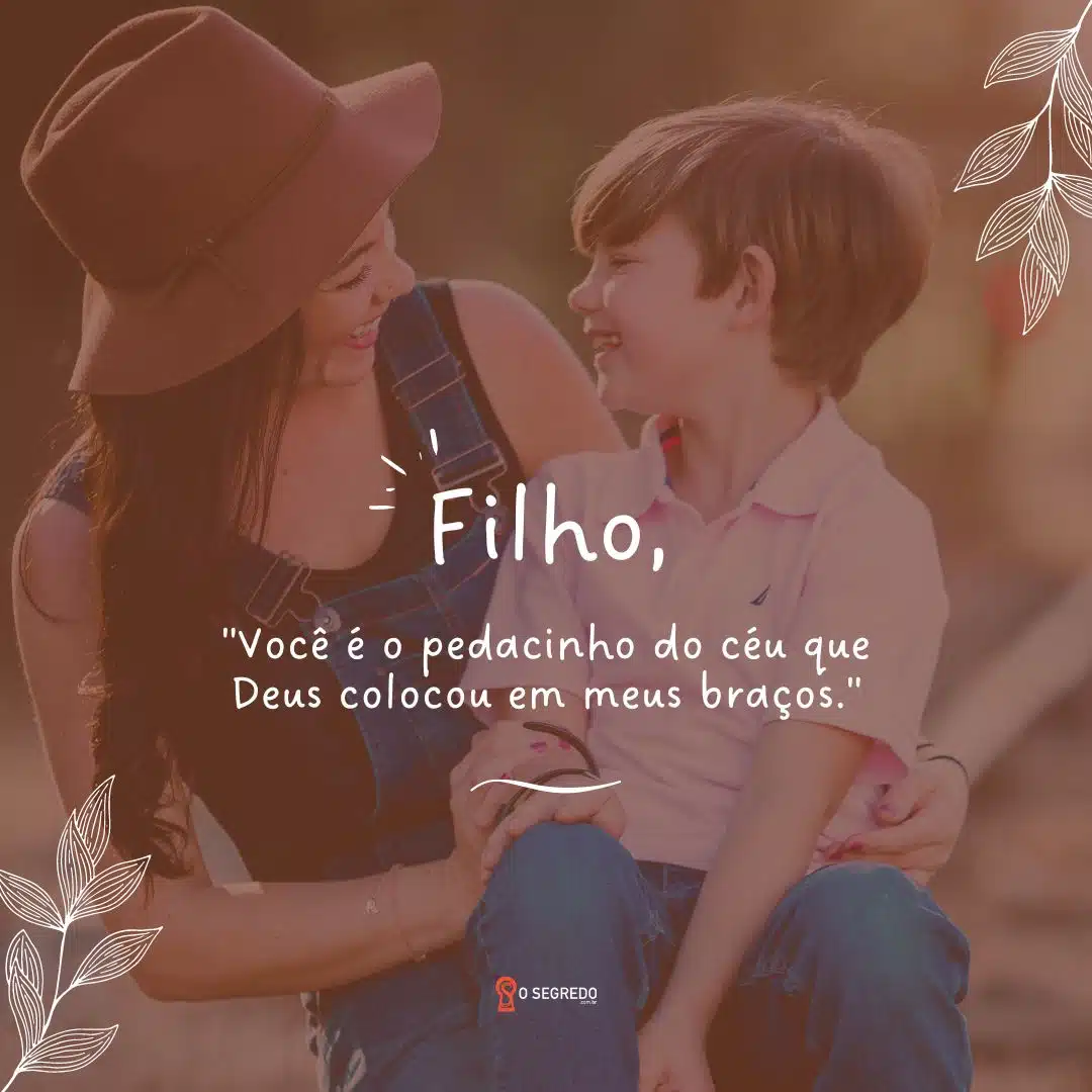 frase para foto dos filhos