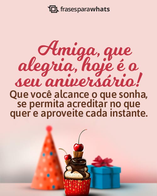 frases aniversário amiga