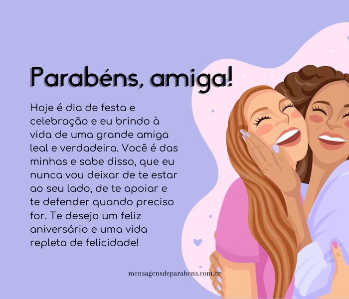 frases aniversário amiga