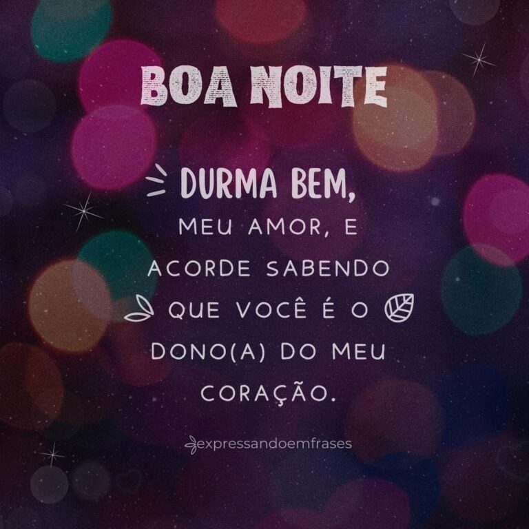 frases de boa noite