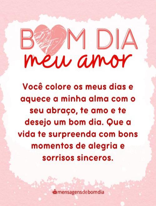 frases de bom dia para meu amor que está longe e triste