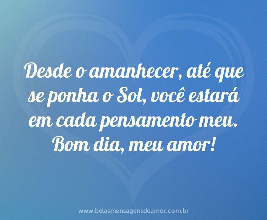 frases de bom dia para meu amor curtas e engraçadas