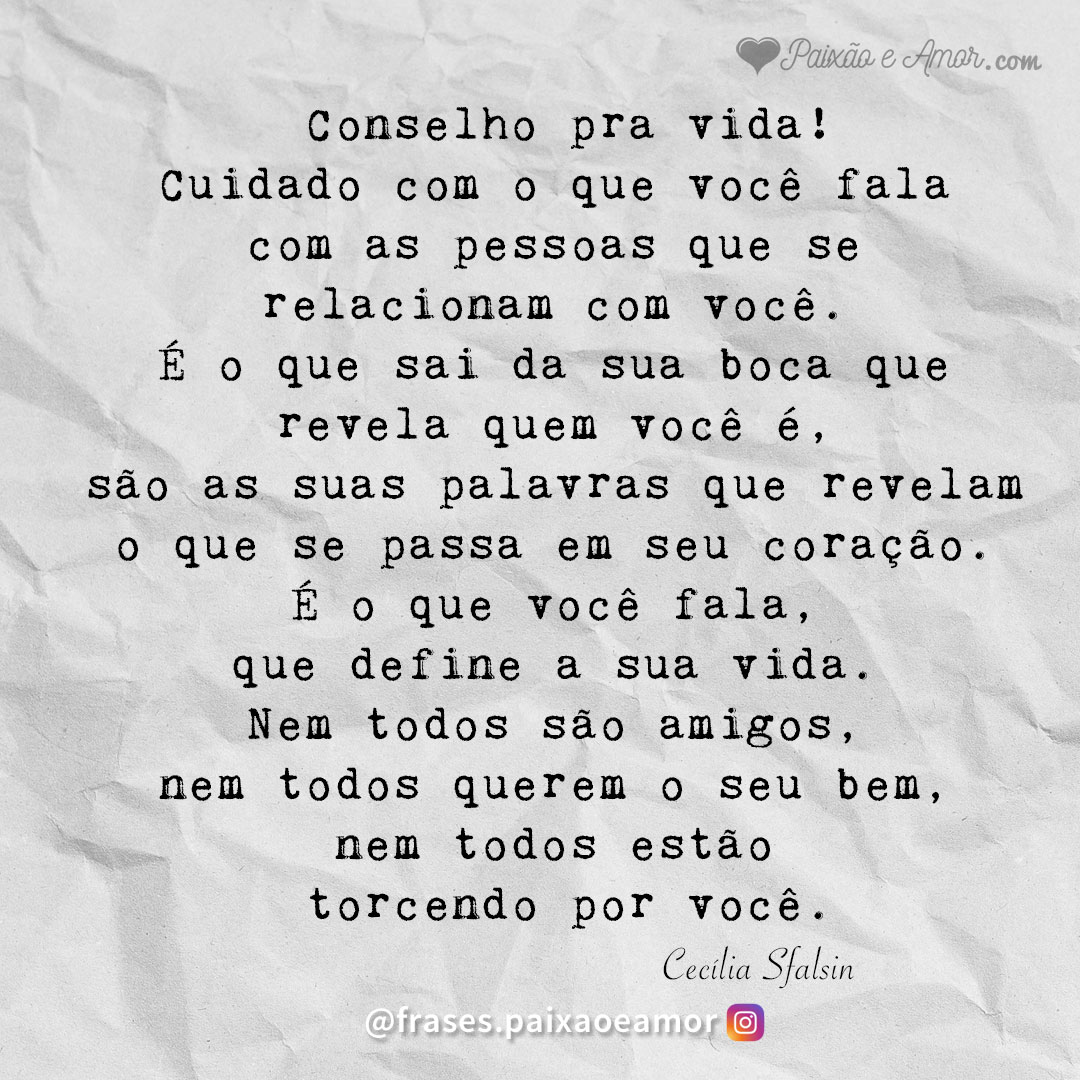 frases de conselhos amorosos
