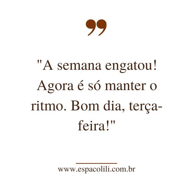frases de terça-feira para status
