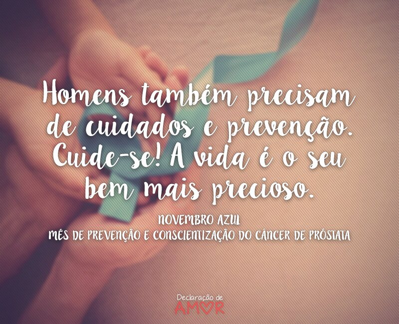 frases novembro azul