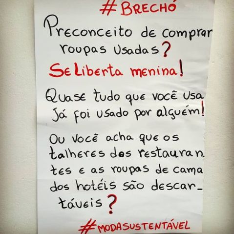 divulgação de brechó