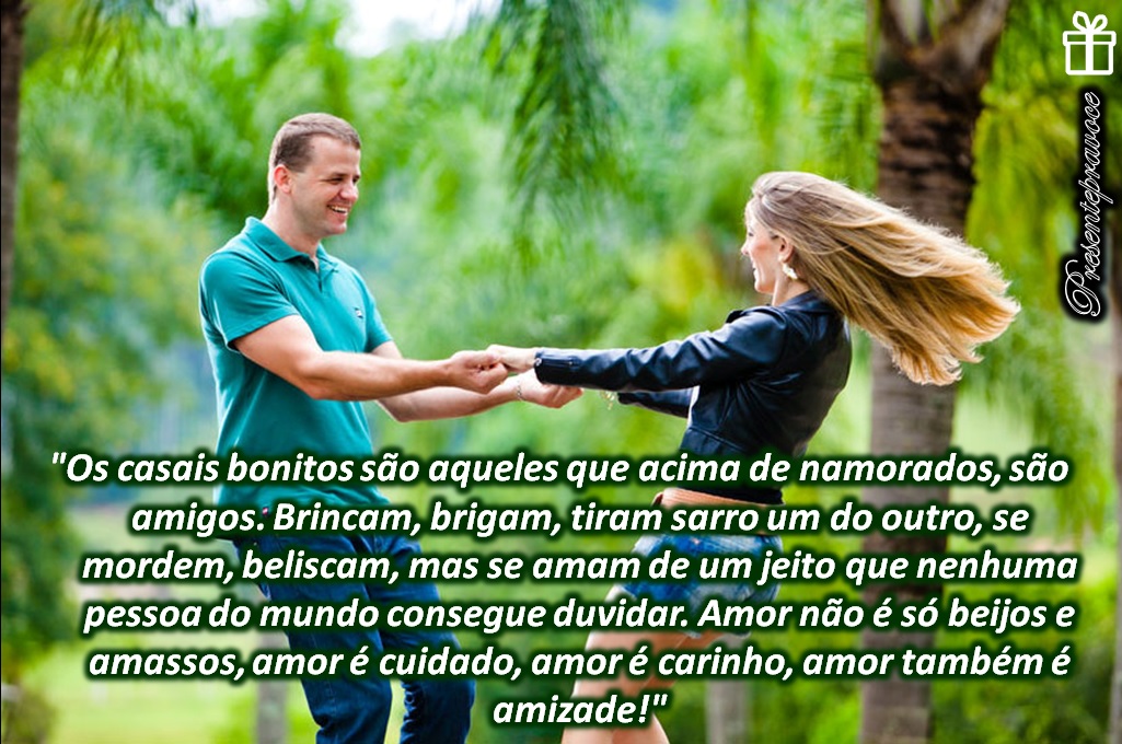 Mensagens de fé e amor para fotos de casal abençoado
