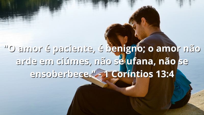 Mensagens de fé e amor para fotos de casal abençoado
