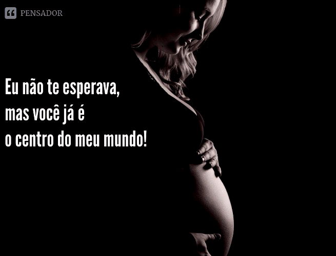 frases para fotos gravida