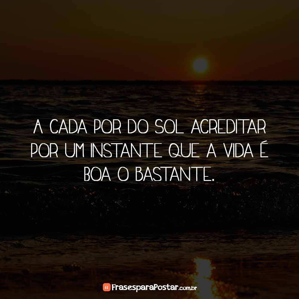 frases inspiradoras pôr do sol