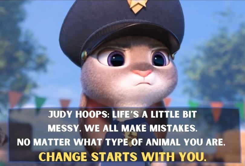 Análise das frases mais impactantes de Zootopia