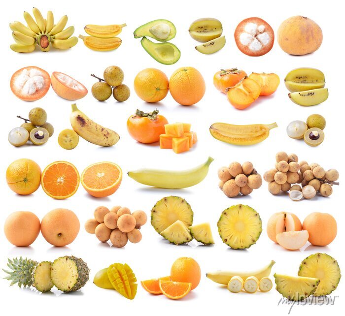 vitamina A e C em frutas amarelas