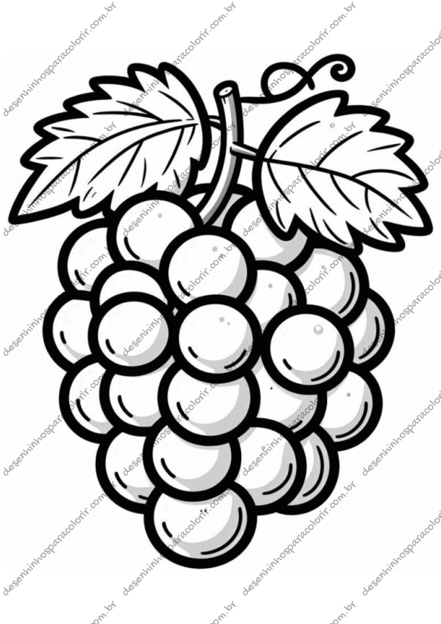 desenhos de frutas para imprimir