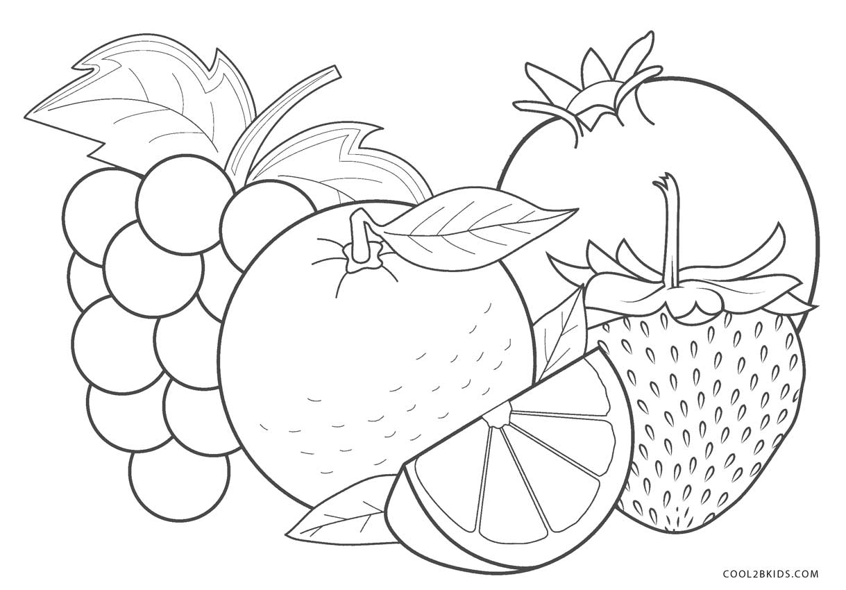 frutas para colorir online