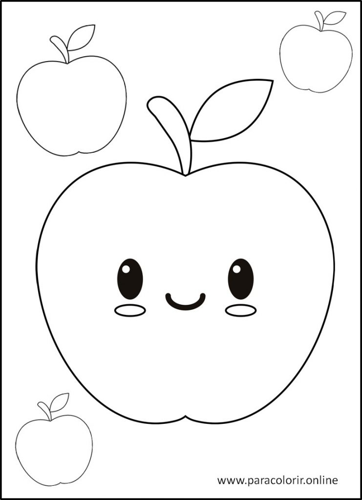 desenhos de frutas para educação infantil