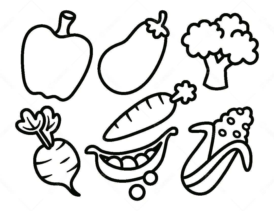 pintar frutas desenhos