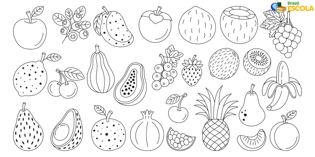 moldes de frutas para pintura
