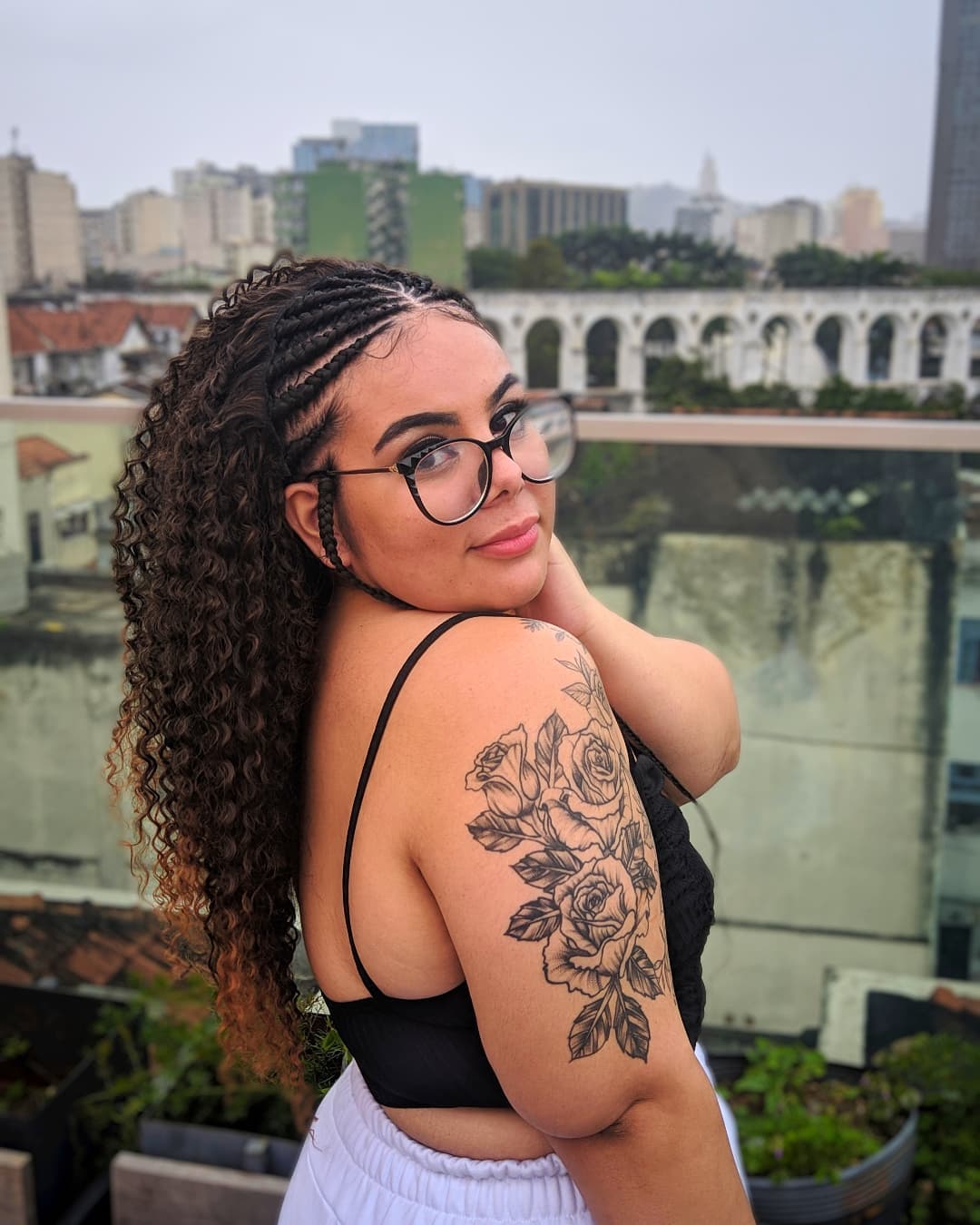 fulani braids com cachos